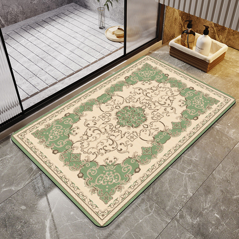 Floral-Patterned Luxury Bath Mat Kalsten