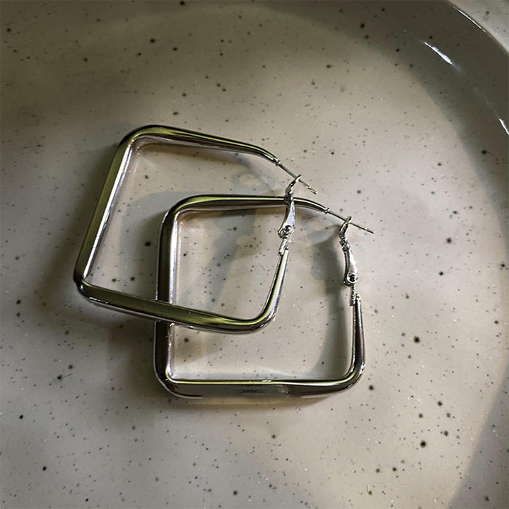 Square Earrings Made of High-Quality Stainless Steel Kalsten