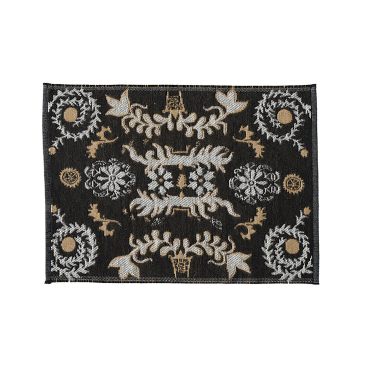 Reversible woven rug runner with ornamental jacquard structure Kalsten
