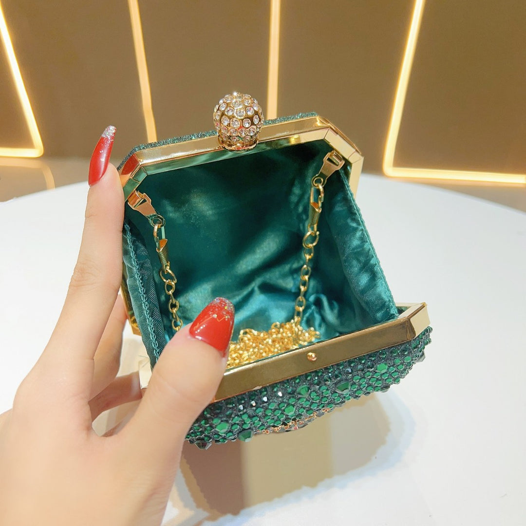 Dazzling Rhinestone-Embellished Clutch