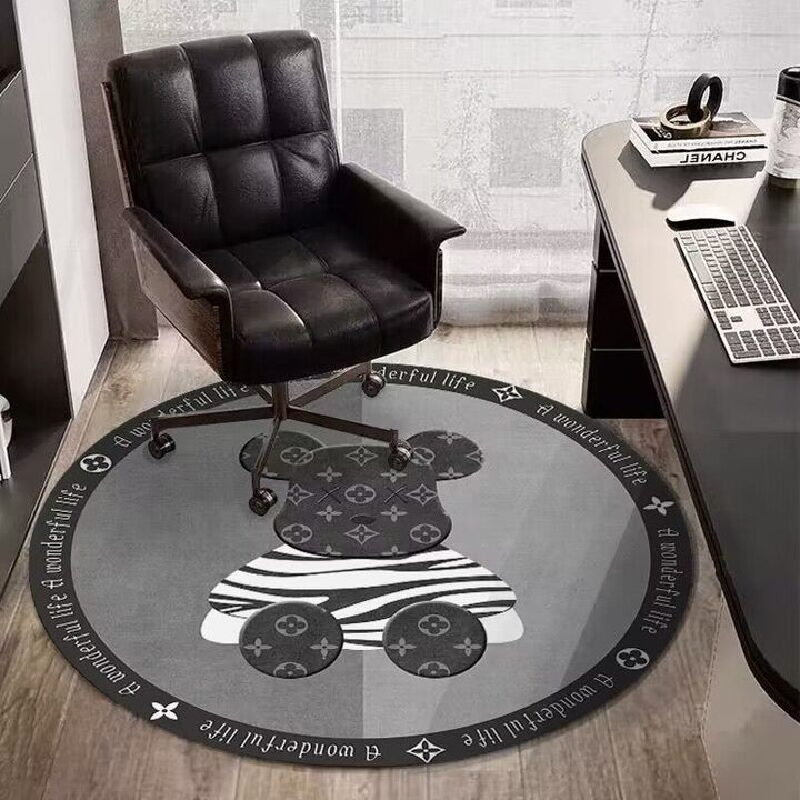 Artistic Embroidered Area Mat for Home Decor