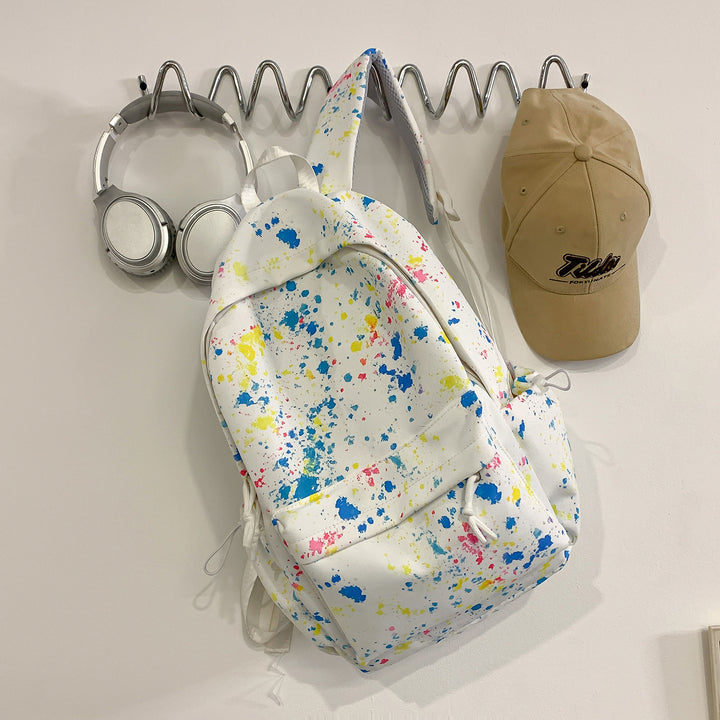 Artistic Splash-Patterned Backpack Kalsten