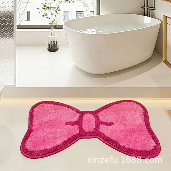 Stylish Bow-Shaped Bathroom Mat Kalsten