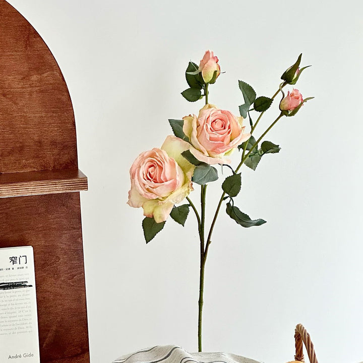 Lifelike Decorative Rose Stem