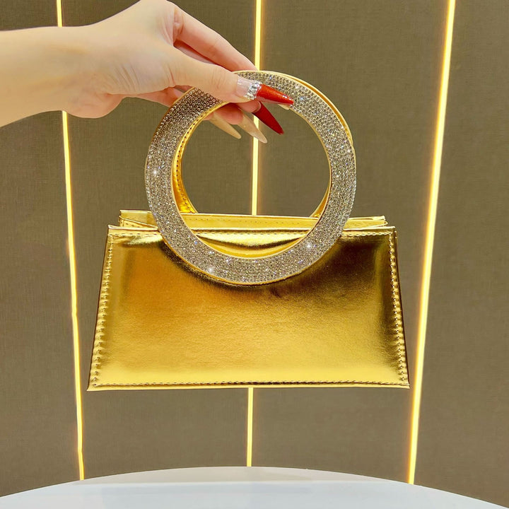 Elegant Ring-Handled Evening Handbag