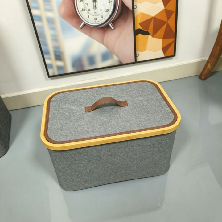 Storage boxes with elegant bamboo accents Kalsten