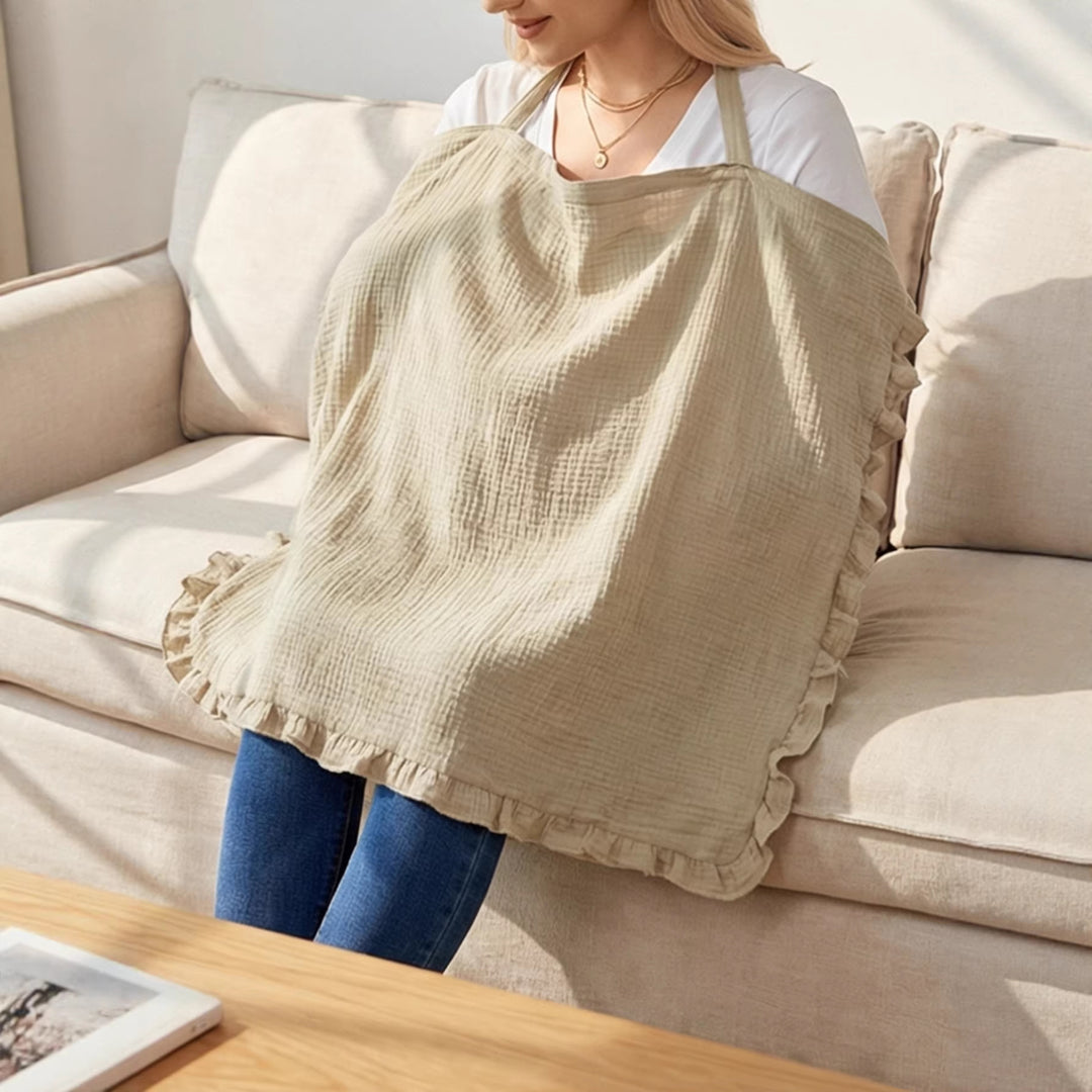 Stylish Ruffled Cotton Cooking Apron kalsten