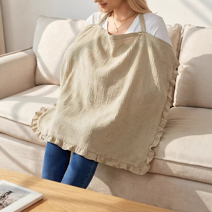 Stylish Ruffled Cotton Cooking Apron kalsten