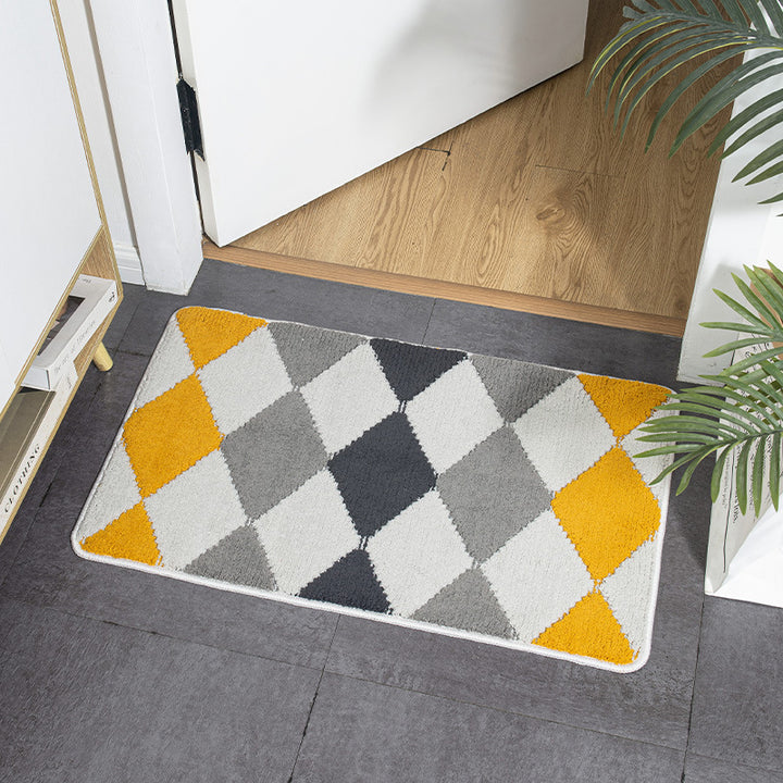 Geometric Pattern Indoor Welcome Mat