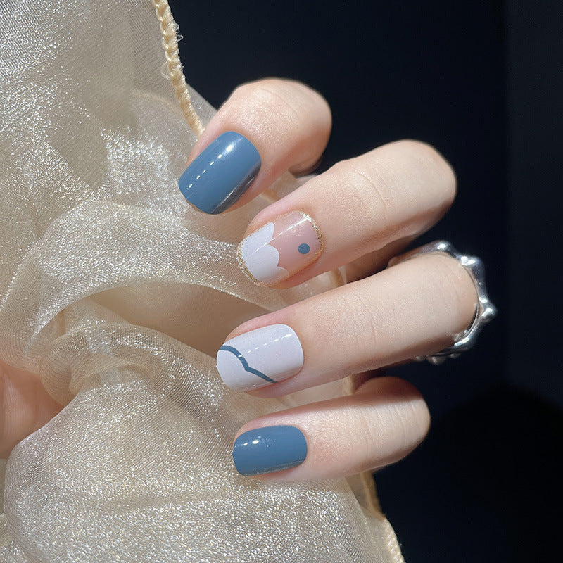 Artistic Geometric Nail Art Extensions Kalsten