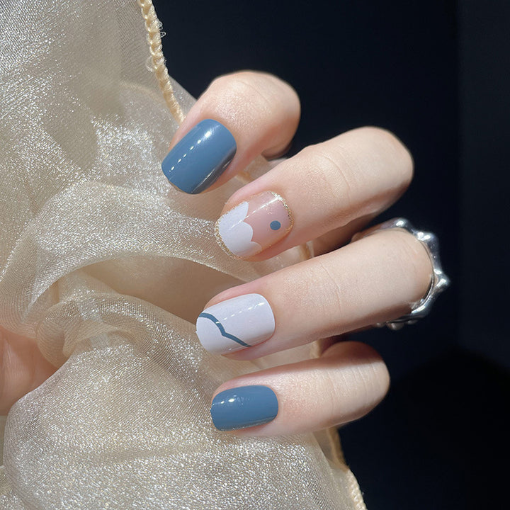 Artistic Geometric Nail Art Extensions Kalsten