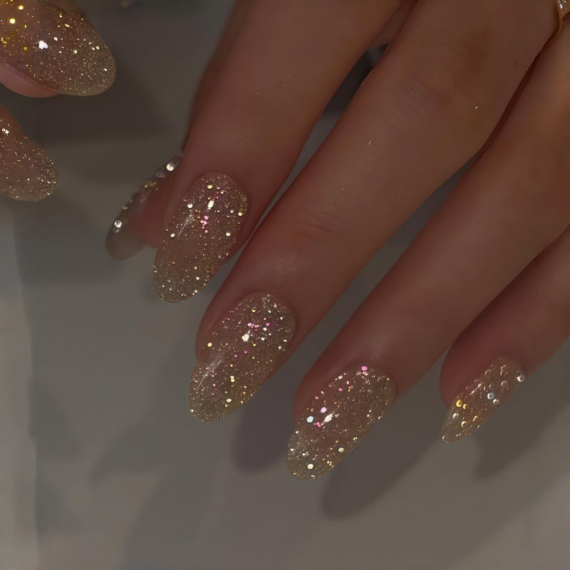 Sparkly Long Press-On Nails Kalsten