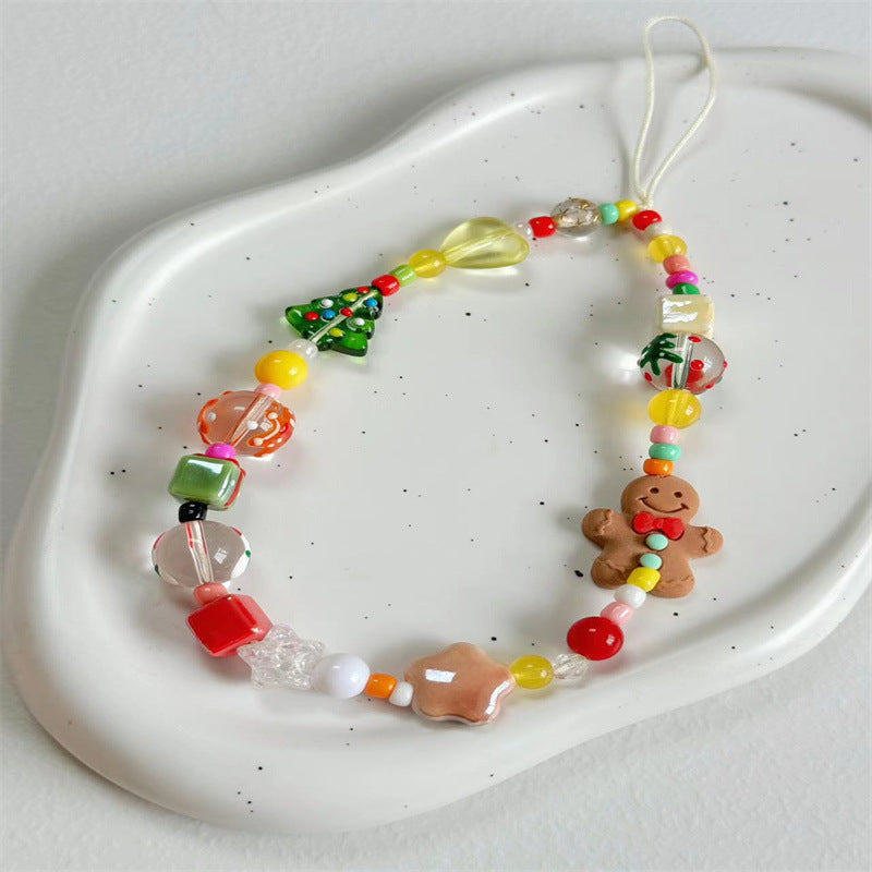 Creative Holiday-Themed Beaded Phone Strap Kalsten
