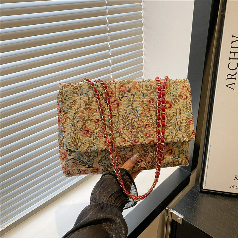 Elegant Floral Embellished Handbag Kalsten