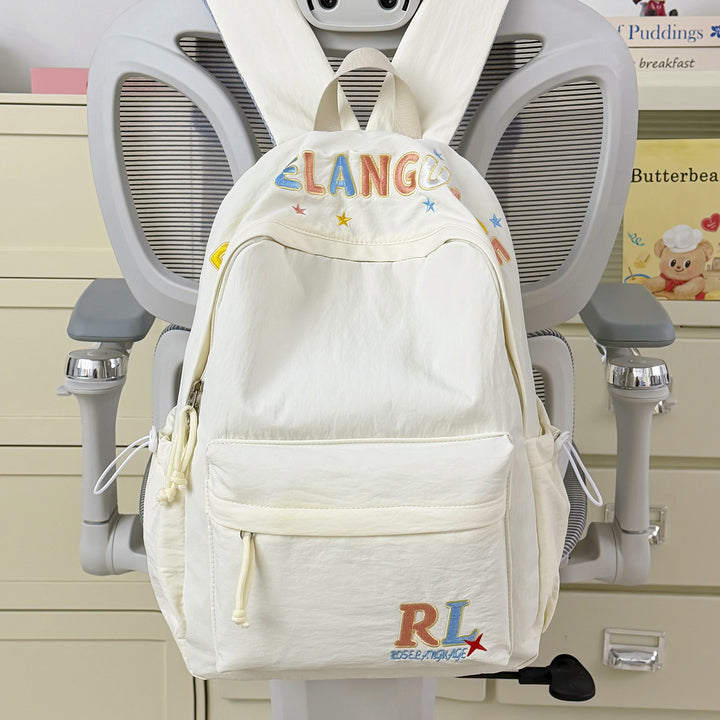 Stylish Embroidered Graphic Backpack Kalsten