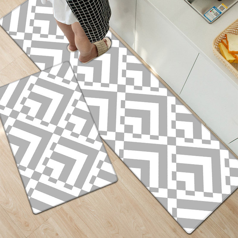 Geometric Pattern Kitchen Mat Set Kalsten 1791538328