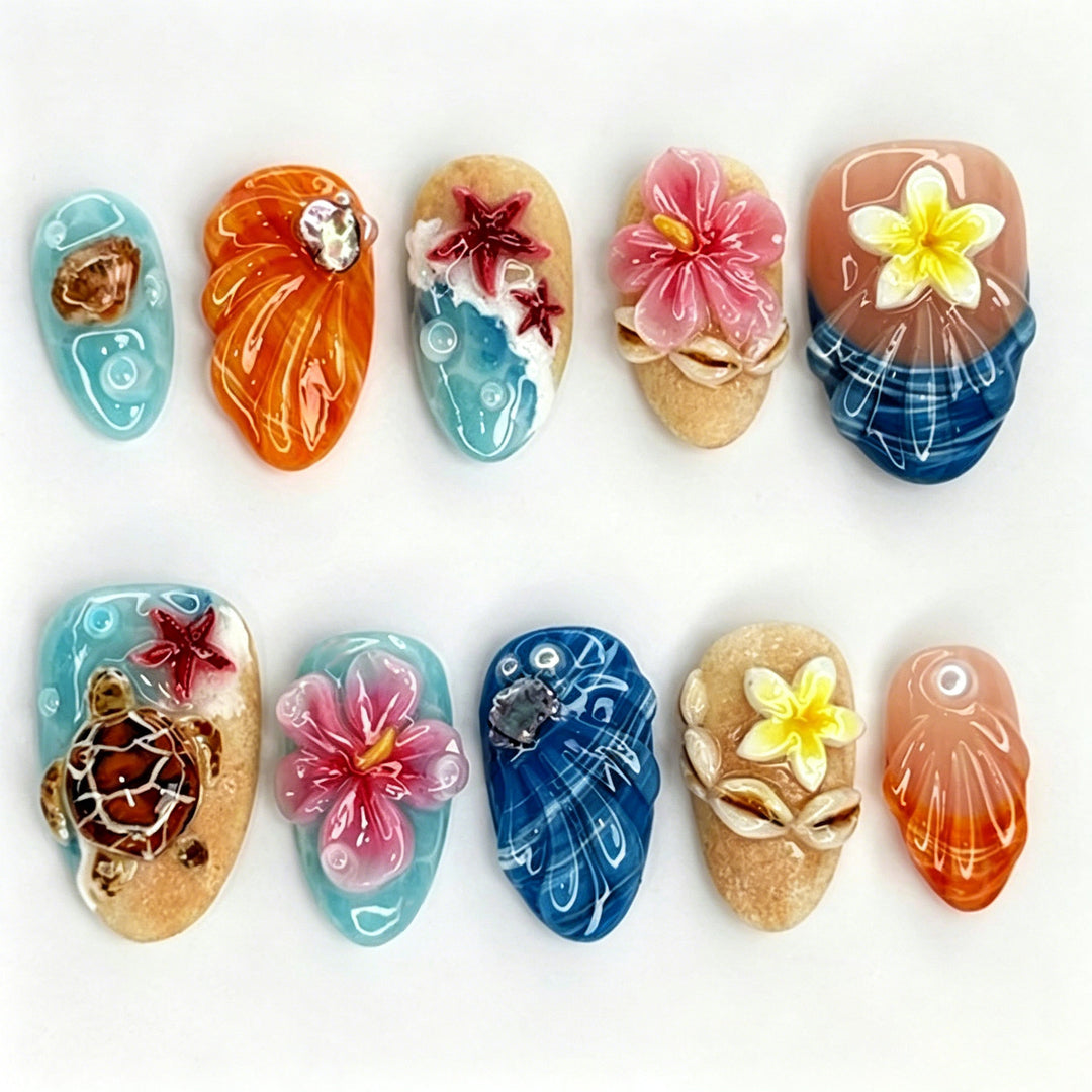 Tropical Paradise Nail Art Kit