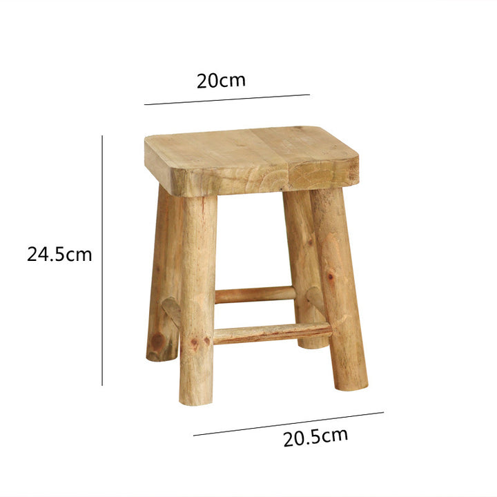 Robust stool made of solid wood Kalsten