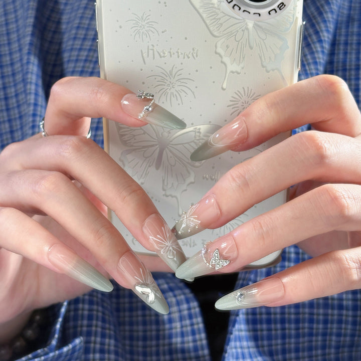 Artistic Floral and Minimalist Press-On Nails Kalsten