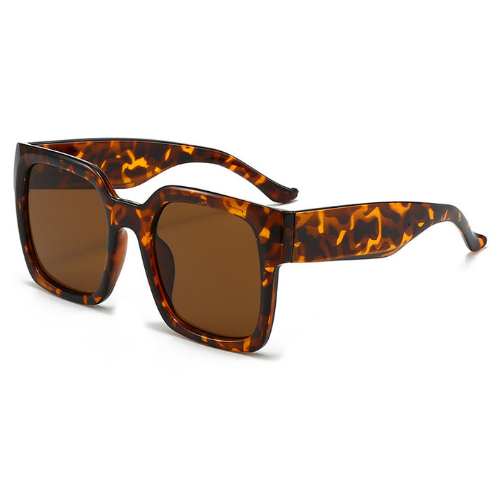 Women's square sunglasses with stylish transparent frame and soft color gradient Kalsten