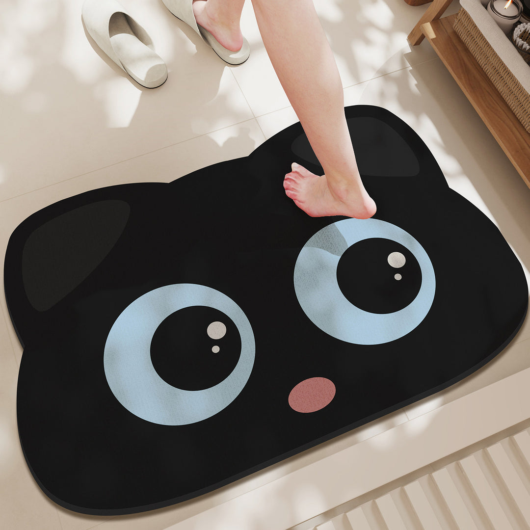 Cute Cat-Shaped Bath Mat Kalsten
