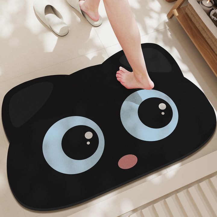 Cute Cat-Shaped Bath Mat Kalsten