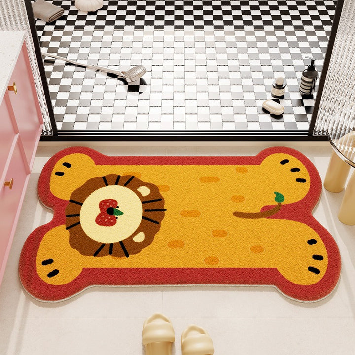 Soft Striped Bathroom Mat