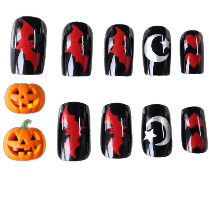 Halloween-Themed Nail Art Design Kalsten