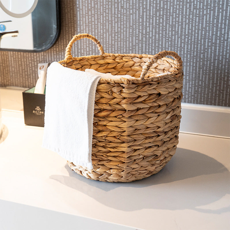 Handwoven decorative basket with heart motif Kalsten