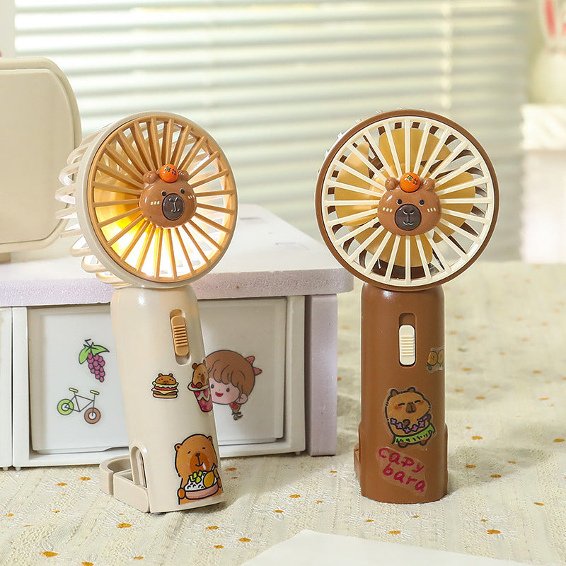 Women's Portable Mini Hand Fan with Creative Animal Designs Kalsten