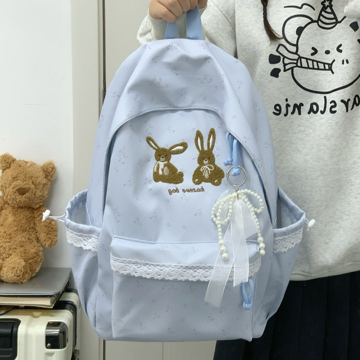 Cute Bunny-Themed Casual Backpack Kalsten