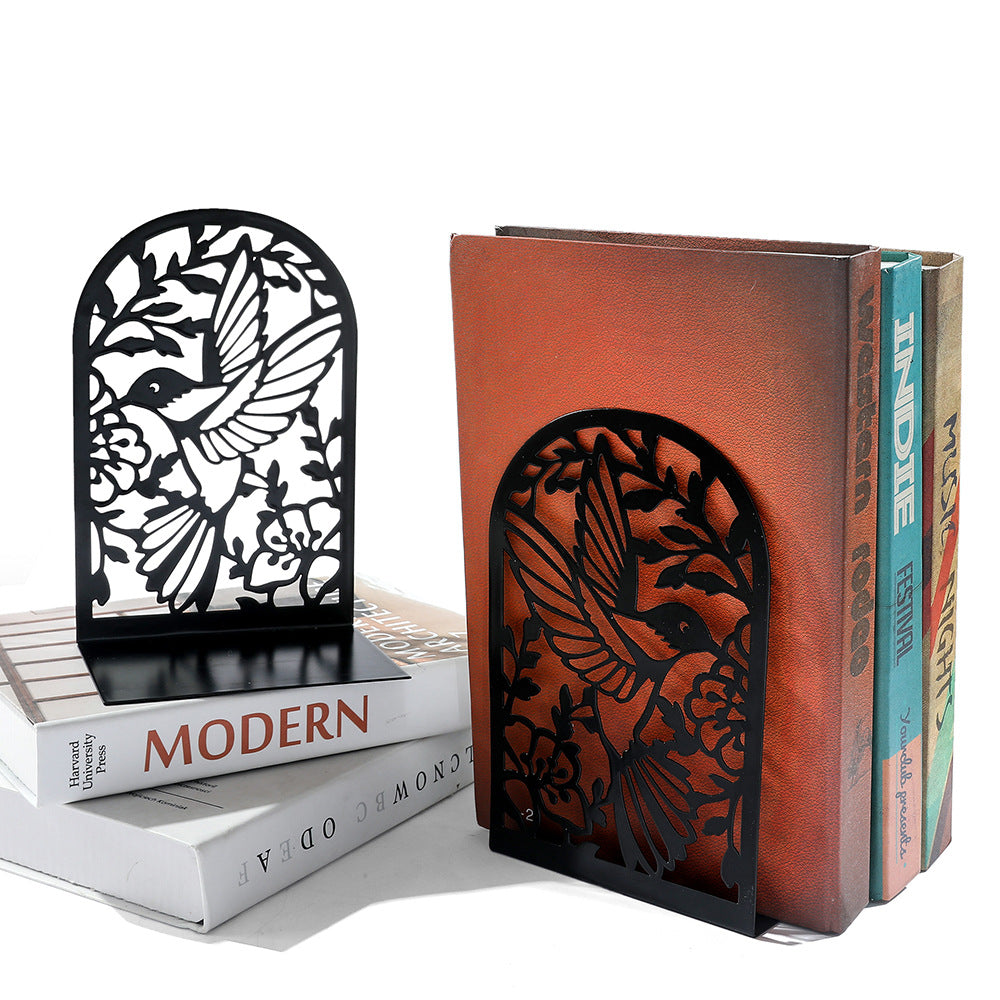Decorative Hummingbird Metal Bookends