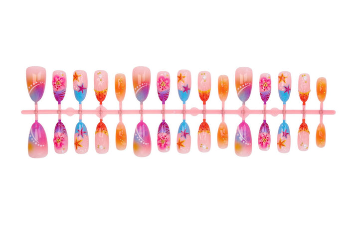 Elegant artificial nails with floral designs Kalsten