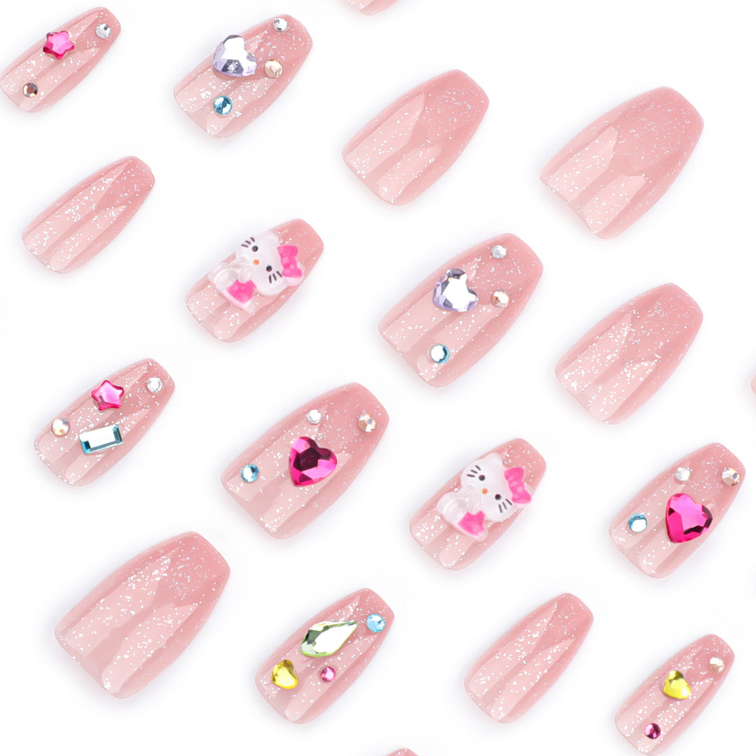 Artful Nail Art with Glitter and Motif Accents Kalsten