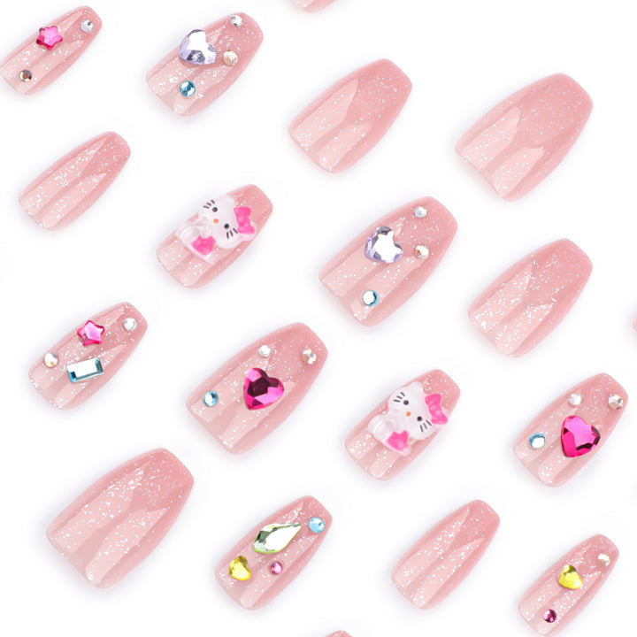 Artful Nail Art with Glitter and Motif Accents Kalsten