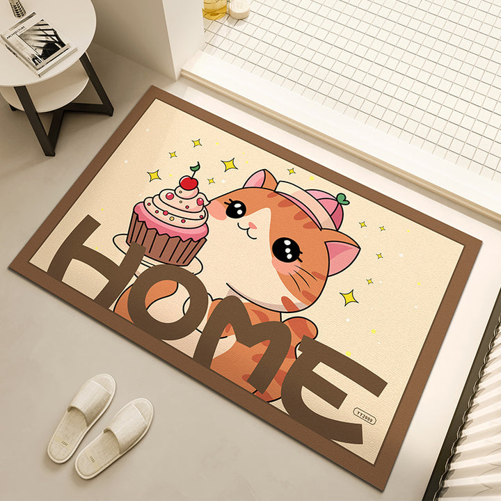 Fun Family-Themed Indoor Floor Mat