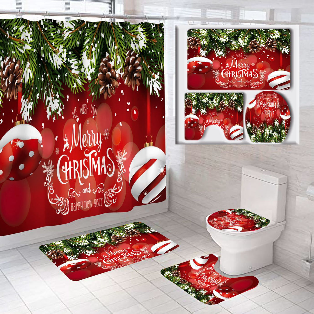 Christmas Themed Bathroom Set Kalsten