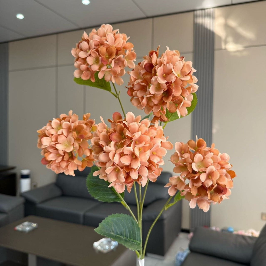 Lifelike Hydrangea Floral Arrangement