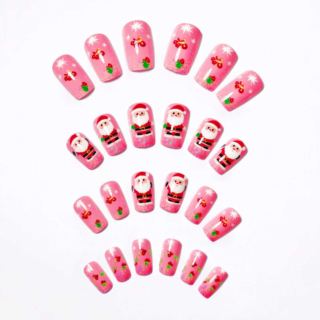 Festive 3D Santa Nail Art Kalsten