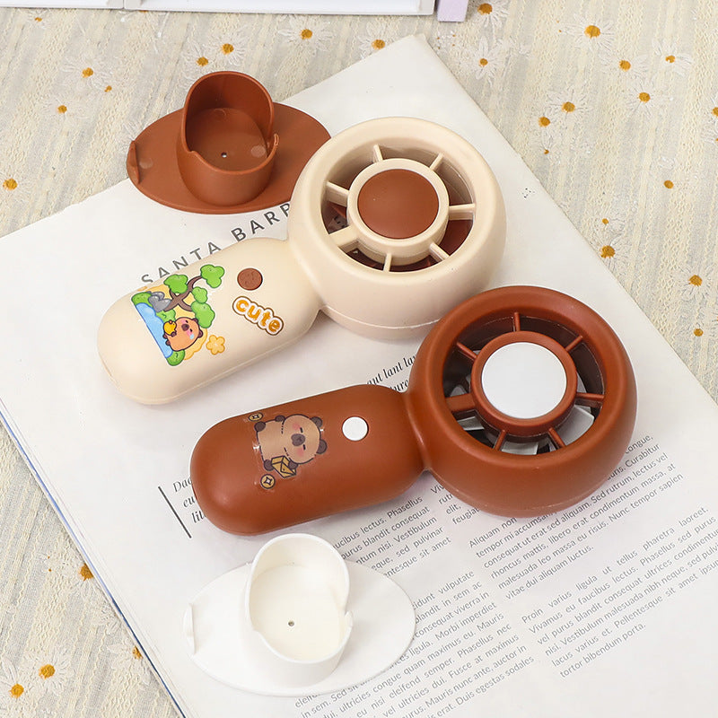 Unisex portable hand fan in playful animal design Kalsten
