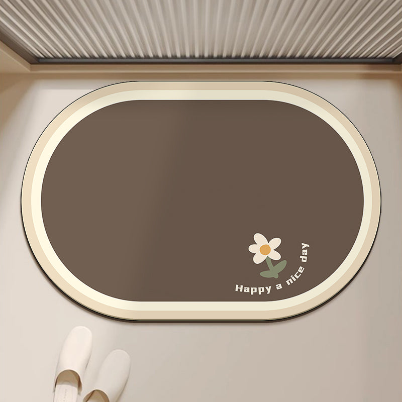 Floral Design Bath Rug for Bathroom Floors