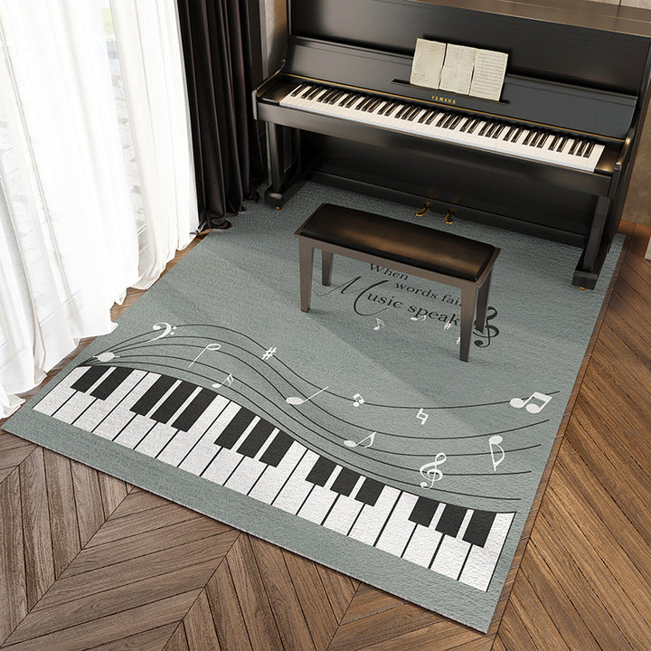 Music-Themed Area Rug