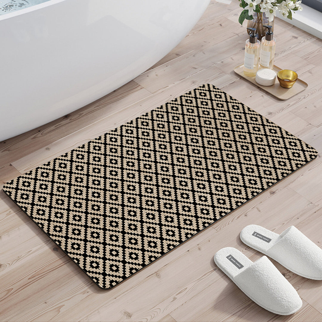 Geometric Pattern Bath Rug