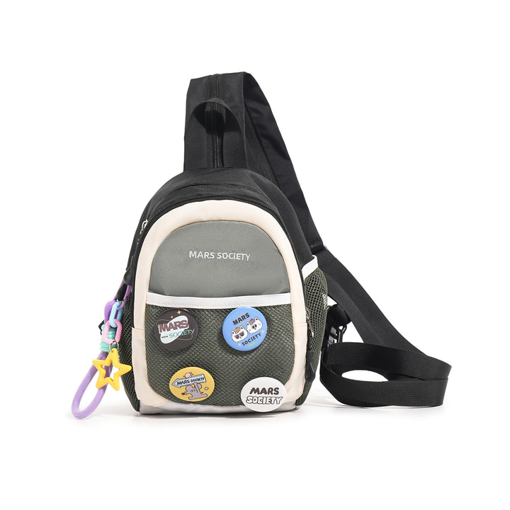 Trendy Lightweight Backpack with Fun Patches Kalsten