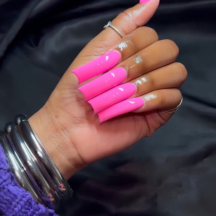 Glossy Long Press-On Nails Kalsten