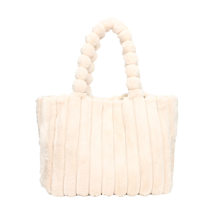Plush Textured Tote Bag