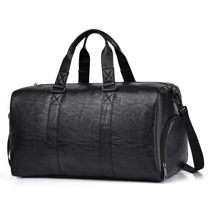 Travel bag made of high-quality leather with robust carrying handles Kalsten