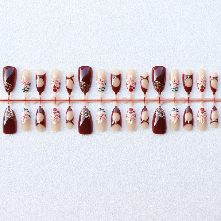 Decorative Nail Art Press-On Set
