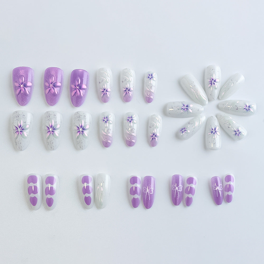 Decorative Floral Press-On Nail Collection Kalsten