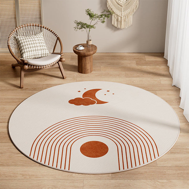 Round Bohemian Area Rug Kalsten
